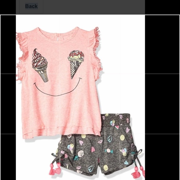 Jessica Simpson baby girl two set pc outfit 12m-4T New